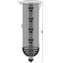 Đèn thông tâng nghệ thuật hoa và bướm pha lê PL099 gồm mâm tròn inox gương vàng, 480 hoa, 60 bướm, 40 đèn dimmer D40,  KT(mm): D1800 x H4500